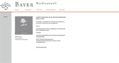 Desktop Screenshot of bayer-rechtsanwalt.de