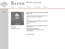 Tablet Screenshot of bayer-rechtsanwalt.de